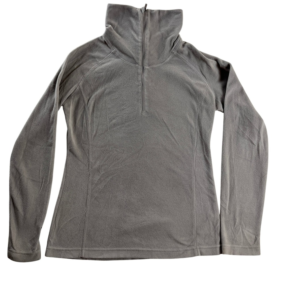 Mountain Hardwear Gray Microfleece 1/4 Zip Pullover Women's Small Jacket